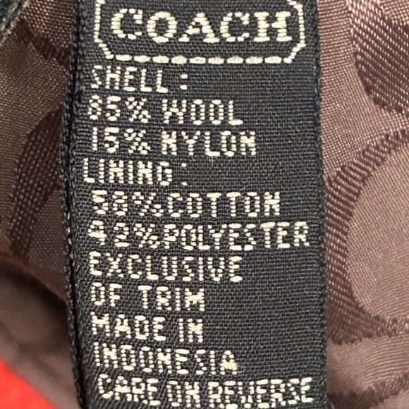 Coach Women's Wool Blend Bucket Hat Sz M/L - Picture 9 of 10